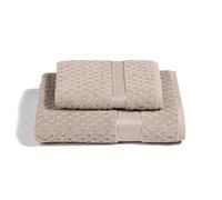 Caleffi - Juego de Toallas Baño 100% Algodón - Set 2 Piezas: 1 Toalla Lavabo 50x100 cm + 1 Toalla Invitado 40x60 cm - Suaves, Absorbentes y Lavables - Toallas Baño Completo - Ducha
