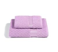 Caleffi - Juego de Toallas Baño 100% Algodón - Set 2 Piezas: 1 Toalla Lavabo 50x100 cm + 1 Toalla Invitado 40x60 cm - Suaves, Absorbentes y Lavables - Toallas Baño Completo - Ducha