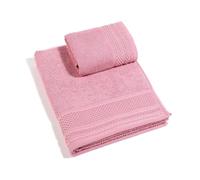 Caleffi - Juego de Toallas Baño 100% Algodón - Set 2 Piezas: 1 Toalla Lavabo 50x100 cm + 1 Toalla Invitado 40x60 cm - Suaves, Absorbentes y Lavables - Toallas Baño Completo - Ducha