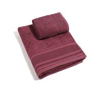 Caleffi - Juego de Toallas Baño 100% Algodón - Set 2 Piezas: 1 Toalla Lavabo 50x100 cm + 1 Toalla Invitado 40x60 cm - Suaves, Absorbentes y Lavables - Toallas Baño Completo - Ducha