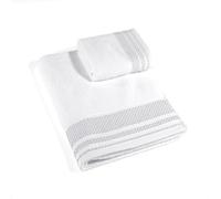 Caleffi - Juego de Toallas Baño 100% Algodón - Set 2 Piezas: 1 Toalla Lavabo 50x100 cm + 1 Toalla Invitado 40x60 cm - Suaves, Absorbentes y Lavables - Toallas Baño Completo - Ducha