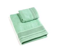 Caleffi - Juego de Toallas Baño 100% Algodón - Set 2 Piezas: 1 Toalla Lavabo 50x100 cm + 1 Toalla Invitado 40x60 cm - Suaves, Absorbentes y Lavables - Toallas Baño Completo - Ducha