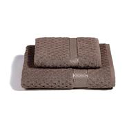 Caleffi - Juego de Toallas Baño 100% Algodón - Set 2 Piezas: 1 Toalla Lavabo 50x100 cm + 1 Toalla Invitado 40x60 cm - Suaves, Absorbentes y Lavables - Toallas Baño Completo - Ducha