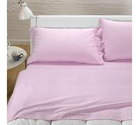 Caleffi Juego Sabanas 100% Algodon para Cama + 2 Fundas de Almohada 50x80 cm - Ropa Cama Suave, Transpirable y Lavable - Diseño Italiano Elegante - Sabanas Algodon 4 Piezas