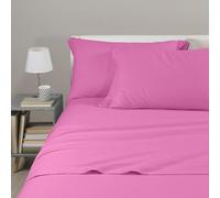 Caleffi Juego Sabanas 100% Algodon para Cama + 2 Fundas de Almohada 50x80 cm - Ropa Cama Suave, Transpirable y Lavable - Diseño Italiano Elegante - Sabanas Algodon 4 Piezas