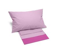 Caleffi Juego Sabanas 100% Algodon para Cama + 2 Fundas de Almohada 50x80 cm - Ropa Cama Suave, Transpirable y Lavable - Diseño Italiano Elegante - Sabanas Algodon 4 Piezas