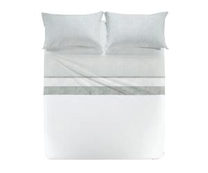 Caleffi Juego Sabanas 100% Algodon para Cama + 2 Fundas de Almohada 50x80 cm - Ropa Cama Suave, Transpirable y Lavable - Diseño Italiano Elegante - Sabanas Algodon 4 Piezas