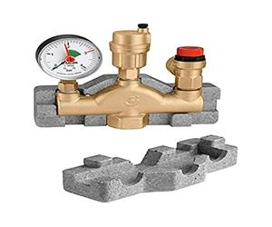Caleffi K12850 Grupo de calderas, multicolor | Grupo de seguridad con aislamiento, grupo de conexión, 302631