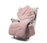 Caleffi Manta Sofa 130x170 cm 100% Algodon Suave - Manta Cama y Sofa Lavable y Transpirable - Manta Sofa Grande, Plaid Cama y Pie de Cama Hecha en Italia - Cobijas de Invierno