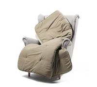 Caleffi Manta Sofa 130x170 cm 100% Algodon Suave - Manta Cama y Sofa Lavable y Transpirable - Manta Sofa Grande, Plaid Cama y Pie de Cama Hecha en Italia - Cobijas de Invierno