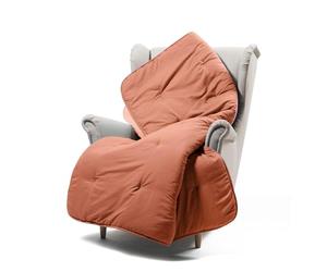 Caleffi Manta Sofa 130x170 cm 100% Algodon Suave - Manta Cama y Sofa Lavable y Transpirable - Manta Sofa Grande, Plaid Cama y Pie de Cama Cobijas de Invierno
