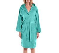 Caleffi Menorca Albornoz con Capucha, Menta, L Unisex-Adulto