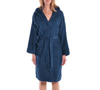 Caleffi Minorca Albornoz con Capucha, Indigo, L Unisex Adulto