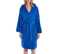 Caleffi Minorca Albornoz con Capucha, Turquesa, M Unisex Adulto