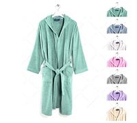 Caleffi Minorca - Albornoz para hombre - Albornoz mujer - Mullido de rizo y algodón suave - Ideal para él y ella