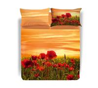 Caleffi, Ropa de Cama Doble con Funda nórdica 255 x 200 cm 100% algodón, 2 Fundas de Almohada 50 x 80 cm