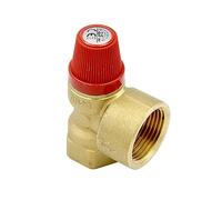 Caleffi Válvula de seguridad de membrana de 3/4 x 1 pulgada, presión de respuesta, 2,5 bar, válvula de sobrepresión, válvula de calefacción, válvula de limitación de presión, válvula de membrana.