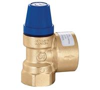 Caleffi Válvula de seguridad de membrana de agua potable, 1/2 x 3/4 pulgadas, presión de respuesta 4 bar, válvula de sobrepresión, válvula de presión de agua caliente, válvula de limitación de presión