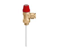 309530 Válvula de seguridad presión temperatura 3/4"M x Ø 22 3 bar CALEFFI