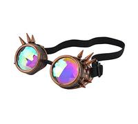 Caleidoscopio Gafas Mujeres Retro Festival Ronda Gafas de Sol Hombres Uñas Mosaico Holográfico Para Fiesta de Sol Copl Gafas de Natación para Niños Competitiva Natación Anti Niebla Steampunk