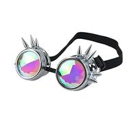 Caleidoscopio Gafas Mujeres Retro Festival Ronda Gafas de Sol Hombres Uñas Mosaico Holográfico Para Fiesta de Sol Copl Gafas de Natación para Niños Competitiva Natación Anti Niebla Steampunk