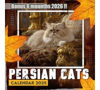 Calendar 2025-2026: 18 Months of The Animal from Jan 2025 to Jun 2026|Persian Cats|Great Gift For Organizing & Planning, US Holidays|Kalender Calendario Calendrier