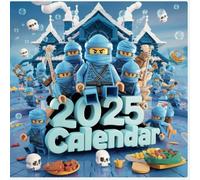 Calendar 2025: four Ninjas Looking ahead to new year, Superhero Go for gift on holidays,birthdays | Kalender Calendario Calendrier