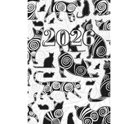 Calendar 2026 A5 Planner with cats, daily weekly and montlhy: Journal notebook: 100gsm Paper