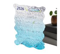 Calendar 2026 - Desk Calendar 2026, Acrylic Clear Art Planner, 2 Months Family Calendars, 2026s Planner Clear Art | 12 Monthly Calendars For Home School Dorm Room Study Planning Scheduling Decoration