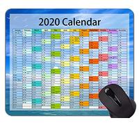 Calendario 2020 Año Alfombrilla de ratón Original Personalizada, Alfombrilla de ratón de Goma temática Gaviota Playa