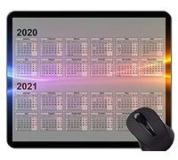 Calendario 2020 con la alfombrilla de ratón original de encargo de los días de fiesta, alfombrilla de ráton de goma temática del fuego del hielo