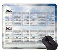 Calendario 2020 con la alfombrilla de ratón original de encargo de los días de fiesta, alfombrilla de ráton de goma temática del cielo estrellado de la playa