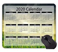 Calendario 2020 con la Alfombrilla de ratón Original de Encargo de los días de Fiesta, Alfombrilla de ráton Hermosa de la Oficina temática del Prado