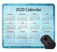 Calendario 2020 con Vacaciones Alfombrilla Antideslizante, Alfombrilla de ratón de Oficina con temática de fórmula de Circuito