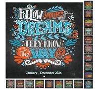 Calendario 2023-2024 - Calendario de pared 2023-2024, julio de 2023 a diciembre de 2024, 12 x 24 pulgadas (abierto), calendario de pared de 18 meses 2023-2024, bloque sin rayas, oración motivacional