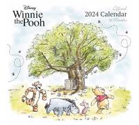 Calendario 2024 de Winnie The Pooh de Disney, 30 cm x 30 cm, regalo para mujeres y hombres, regalo de Disney para niñas y niños, producto oficial