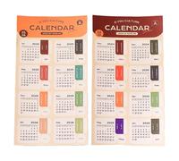Calendario 2025 calcomanía de índice de impresión transparente, índice | Planificador multiusos para reuniones, programación, fecha límite, seguimiento de actividades personales
