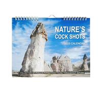 Calendario 2025 de Nature's Shots - Divertido calendario de pared 2025 Dicks in Nature | Calendario de bromas con planificación mensual | Calendario de humor para adultos con espacio para escribir