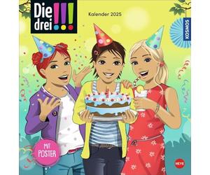 Calendario 2025: El trío de detectives de chicas en acción: calendario con imágenes geniales, emocionantes aventuras y complicadas... Escribir (calendario de entretenimiento de cine Heye)
