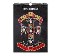 Calendario 2025 pared A3 Guns N Roses - Calendario pared grande, Planificador mensual: Con Ilustraciones a todo color (29,7x42 cm)