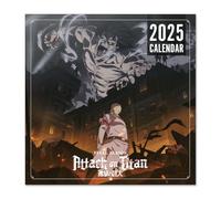 Calendario 2025 pared Ataque a los Titanes - Calendario pared, Planificador mensual: Con espacio para anotar e Ilustraciones (30x30 cm)
