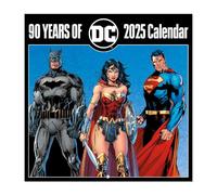Calendario 2025 pared DC Comics 90 Aniversario - Calendario pared, Planificador mensual: Con espacio para anotar e Ilustraciones (30x30 cm)