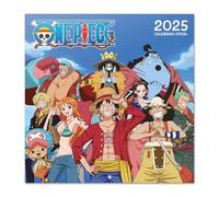 Calendario 2025 pared en Español One Piece - Calendario pared, Planificador mensual: Con espacio para anotar e Ilustraciones (30x30 cm)