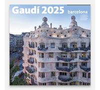 Calendario 2025 Pared Gran Formato GAUDÍ 30 x 30 cm | Enero a diciembre | Triangle Postals | Modernismo