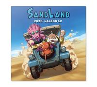 Calendario 2025 pared Sand Land - Calendario pared, Planificador mensual: Con espacio para anotar e Ilustraciones (30x30 cm)