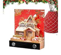 Calendario 2025 'reloj | Calendario de Calendario Memo Pad - Escultura de escritorio Escritorio Post Notes Bloc de notas para inauguración de la casa de Navidad, compañero amigo