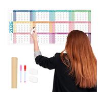 Calendario 2026 - 100 x 42 cm Monthly Calendar With Twin-Wire Binding, Large Month-to-View Wall Planner, 12 Months To View, Calendars 2026, Thick Paper Ideal For Kids Adults & Animal Lovers