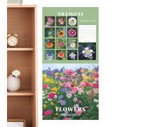 Calendario 2026-11.02x11.02 pulgadas Tema de flores Calendario mensual colgable para la planificación anual, organizador de programas de 12 meses con diseños artísticos, suministros de papelería par