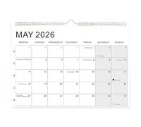 Calendario 2026-2027 18 Meses - Planificador De Gestión Del Tiempo Personal Con Días Festivos Y Fases Lunares | Calendario Planificador 2026-2027 Mural,Para El Hogar La Escuela Oficinas La Sala D