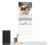 Calendario 2026,Calendario De Arte Con Ilustraciones De Escenas Mensuales - Planificador con Papel para ellas, la Familia, los Estudiantes, los Profesores, el Hogar, el Dormitorio, la